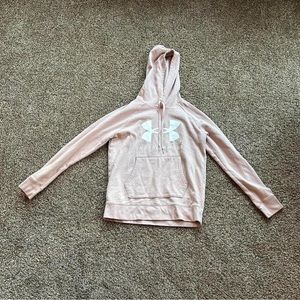 Light pink Under Armour hoodie.